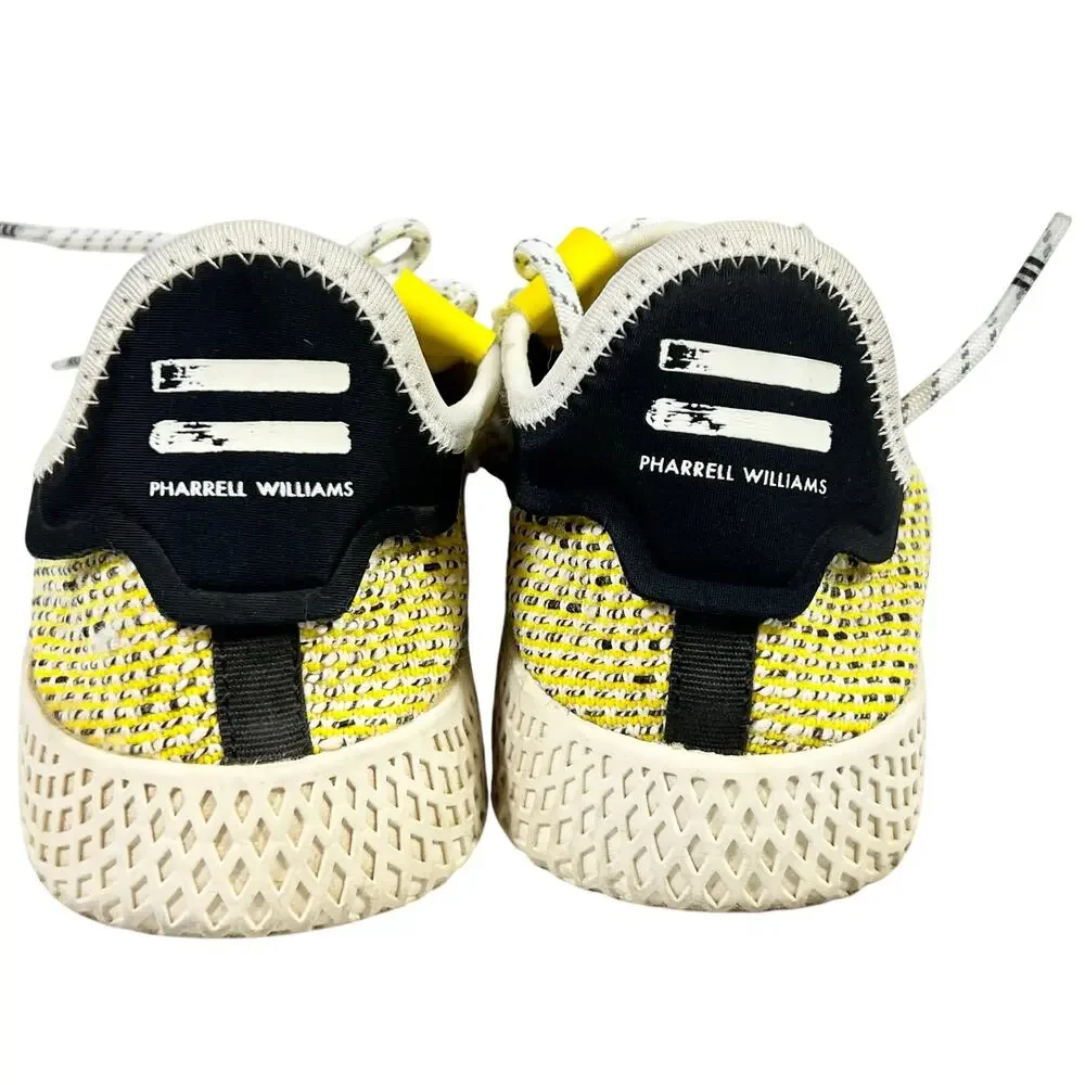 Pharrell x Adidas Tennis Hu V2 Sneakers Shoes Mens 6 Yellow Primeknit BB9543